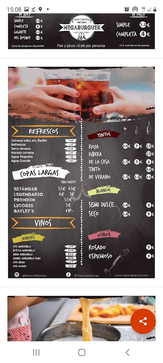 Menu Mesón El Rancho-10