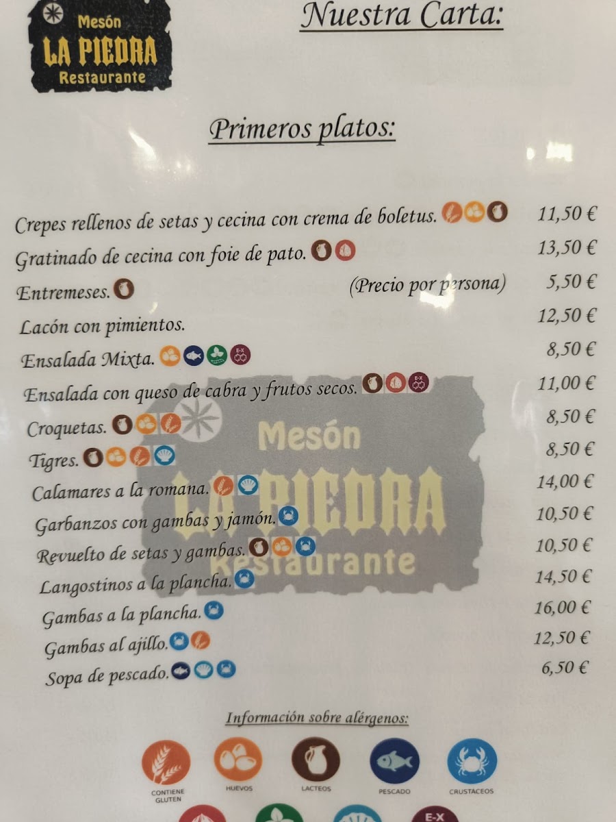 Menu Mesón La Piedra Restaurante-2