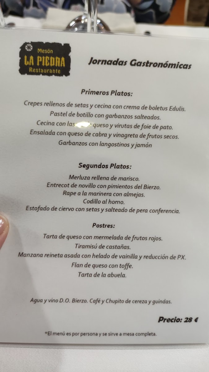 Menu Mesón La Piedra Restaurante-7