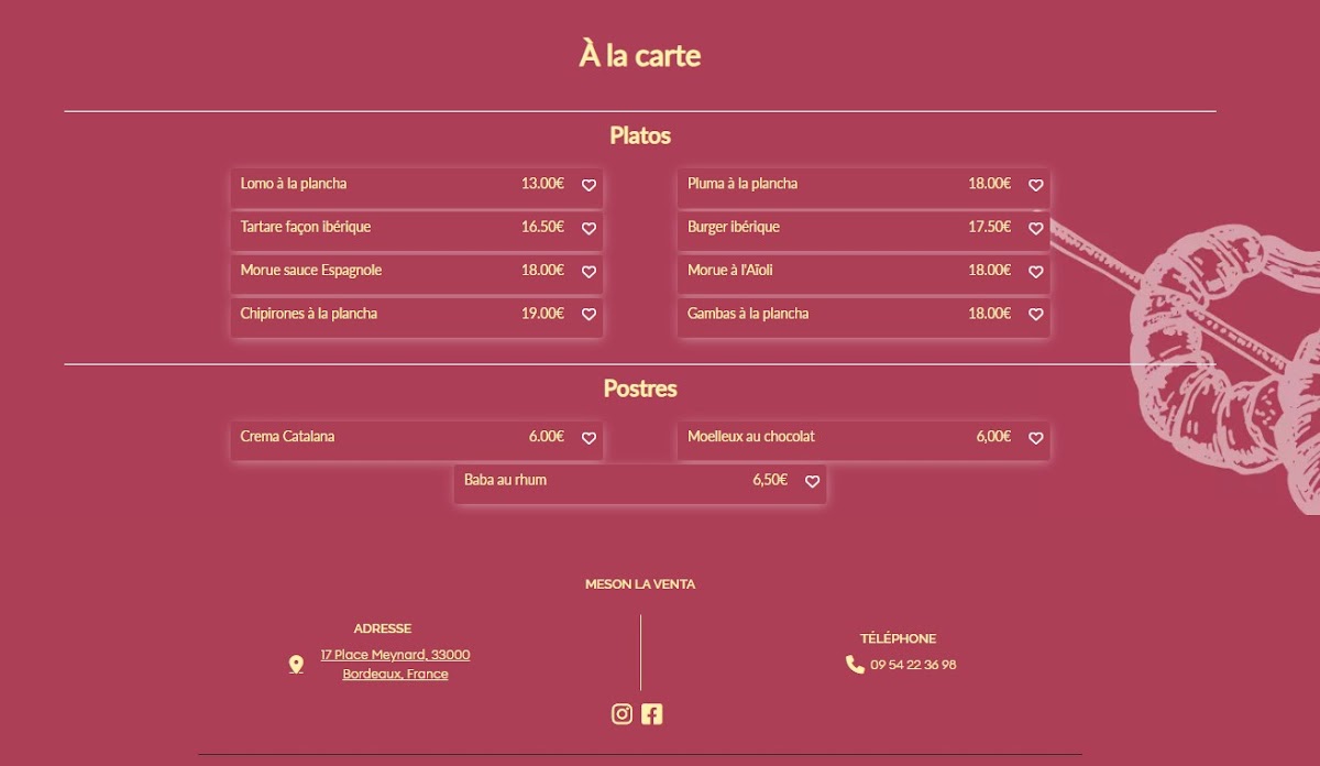 Menu Meson La Venta-2