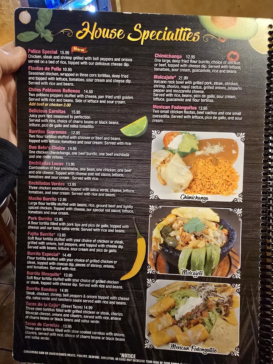 Menu Mesquite Mexican Grill-7