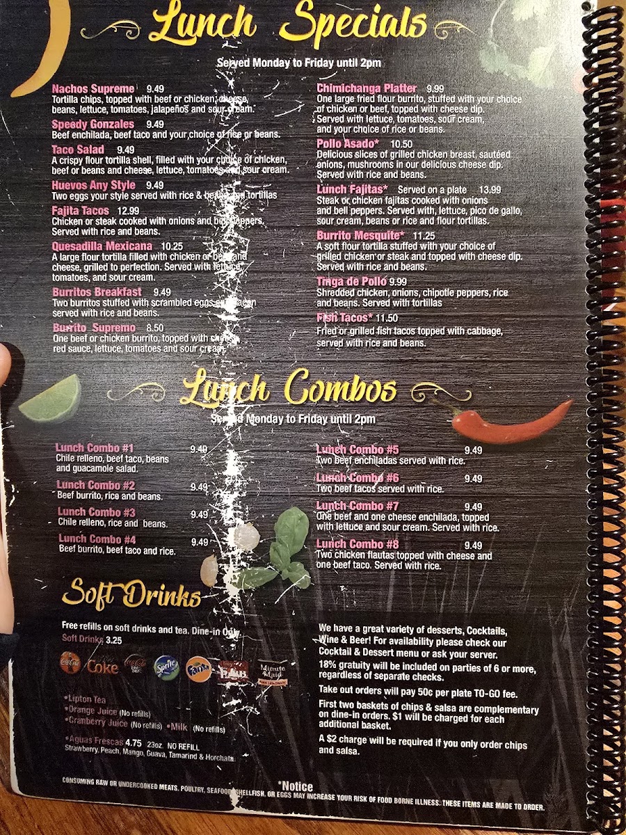 Menu Mesquite Mexican Grill-8