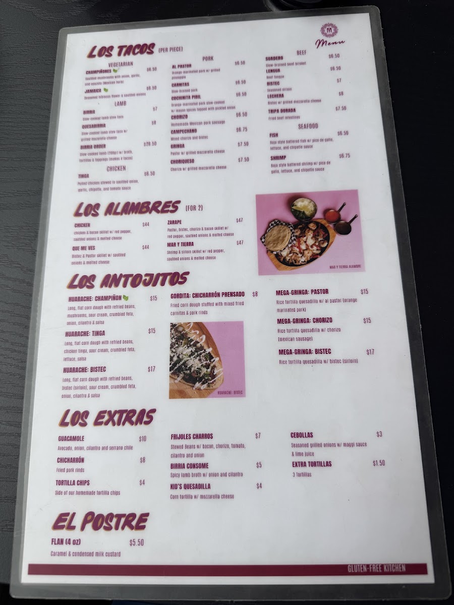 Menu Mestizo Taqueria-1