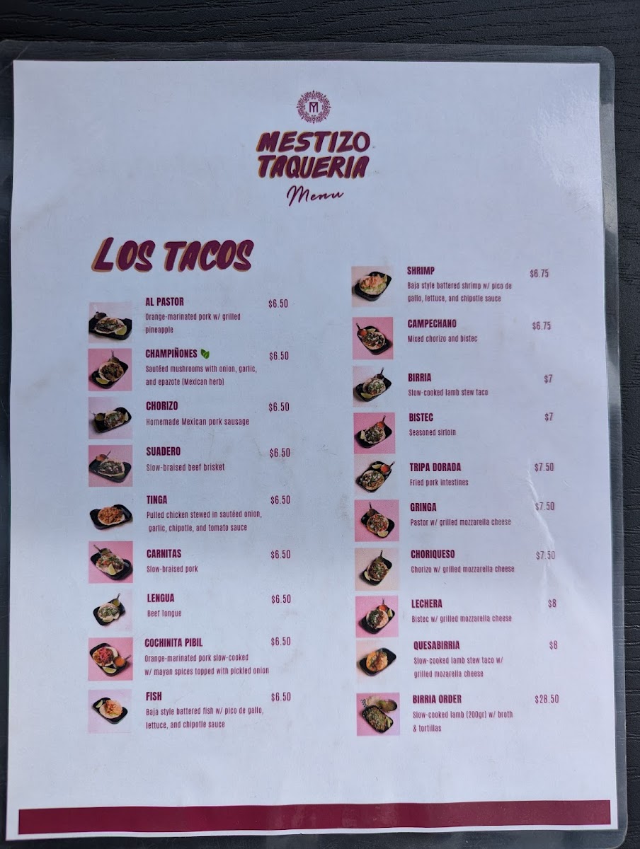 Menu Mestizo Taqueria-3