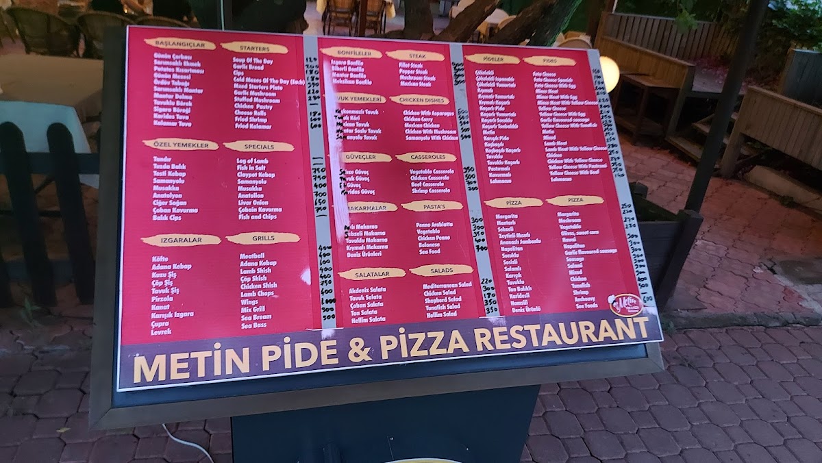 Menu Metin Pide Pizza-1