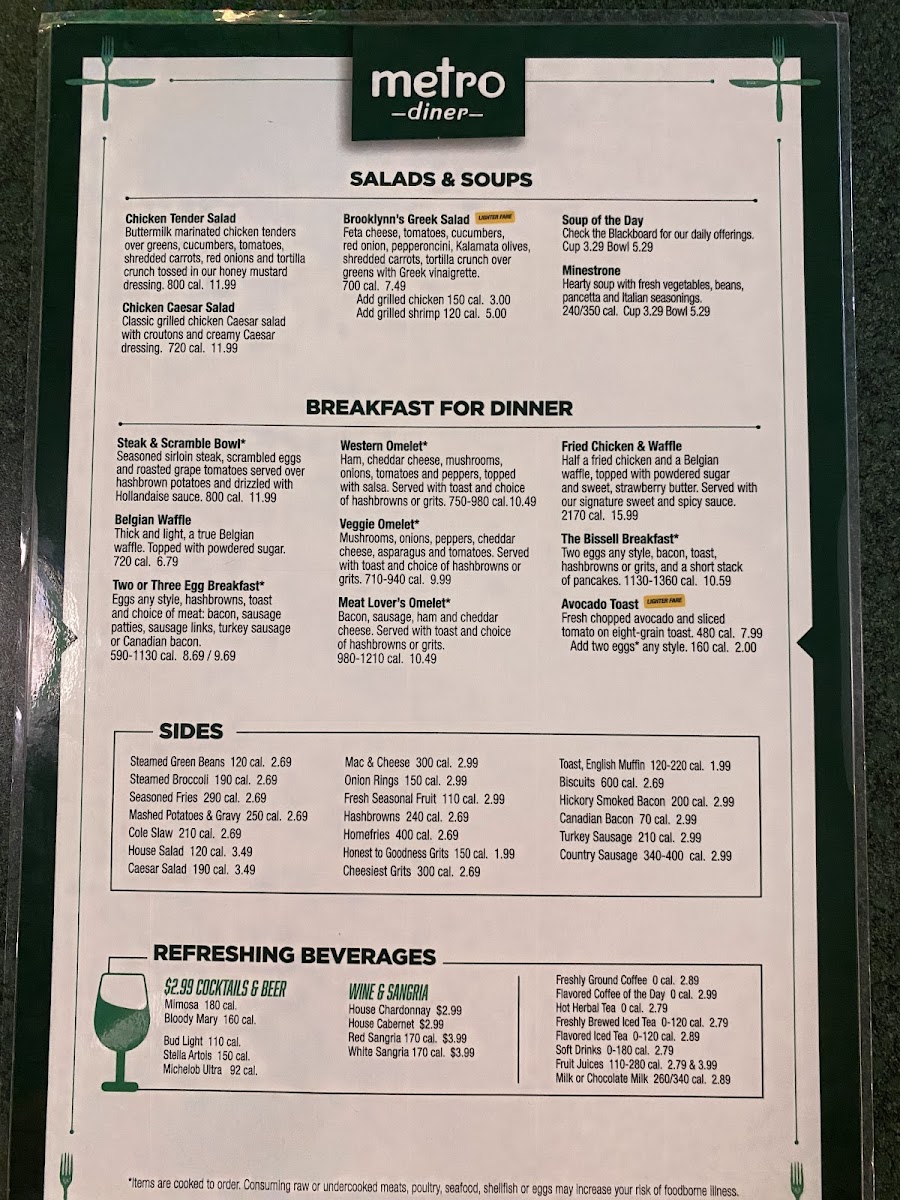 Menu Metro Diner-4