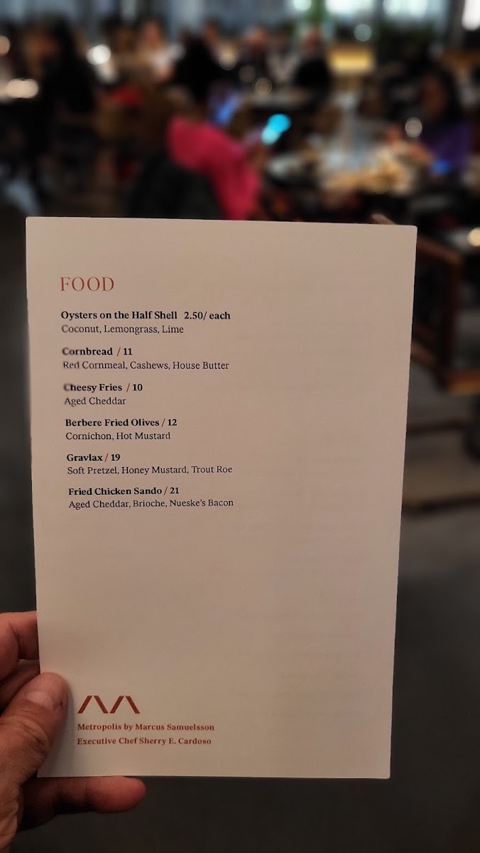 Menu Metropolis-10