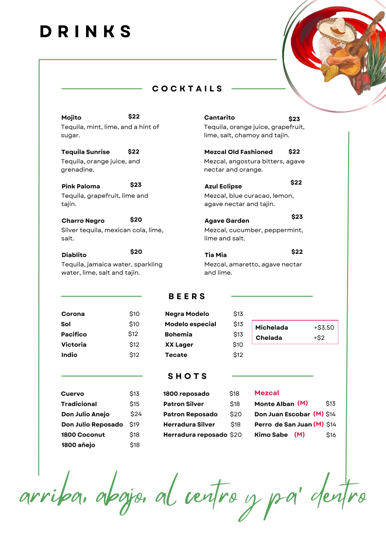 Menu Mexican Burrito Cantina-1