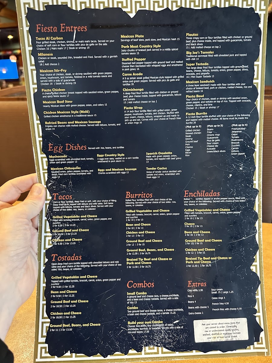 Menu Mexican Fiesta - Hartland-1