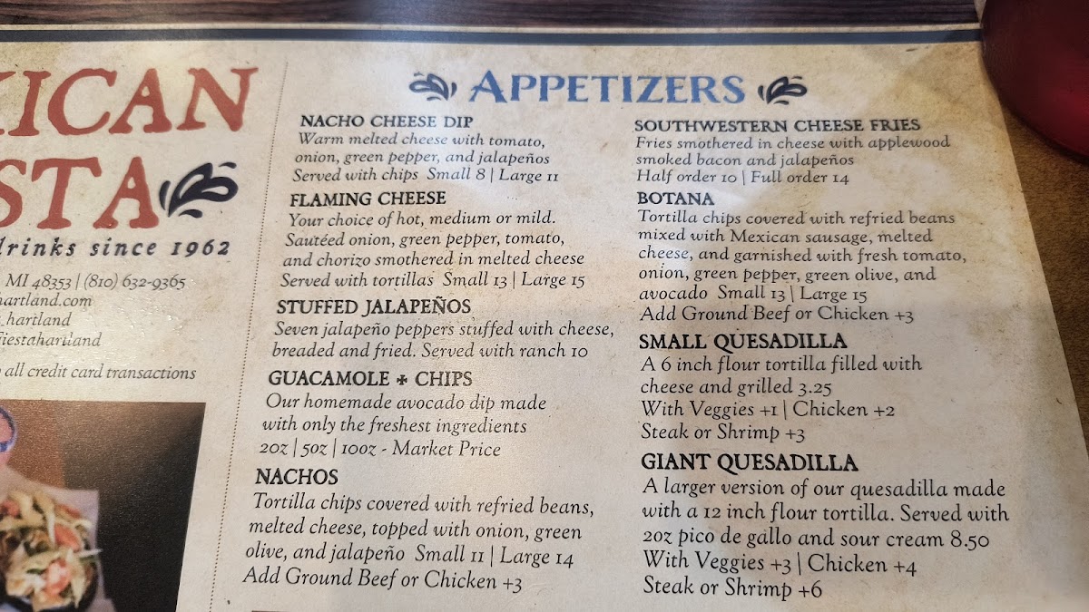 Menu Mexican Fiesta - Hartland-3