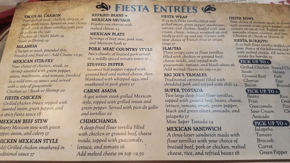 Menu Mexican Fiesta - Hartland-5