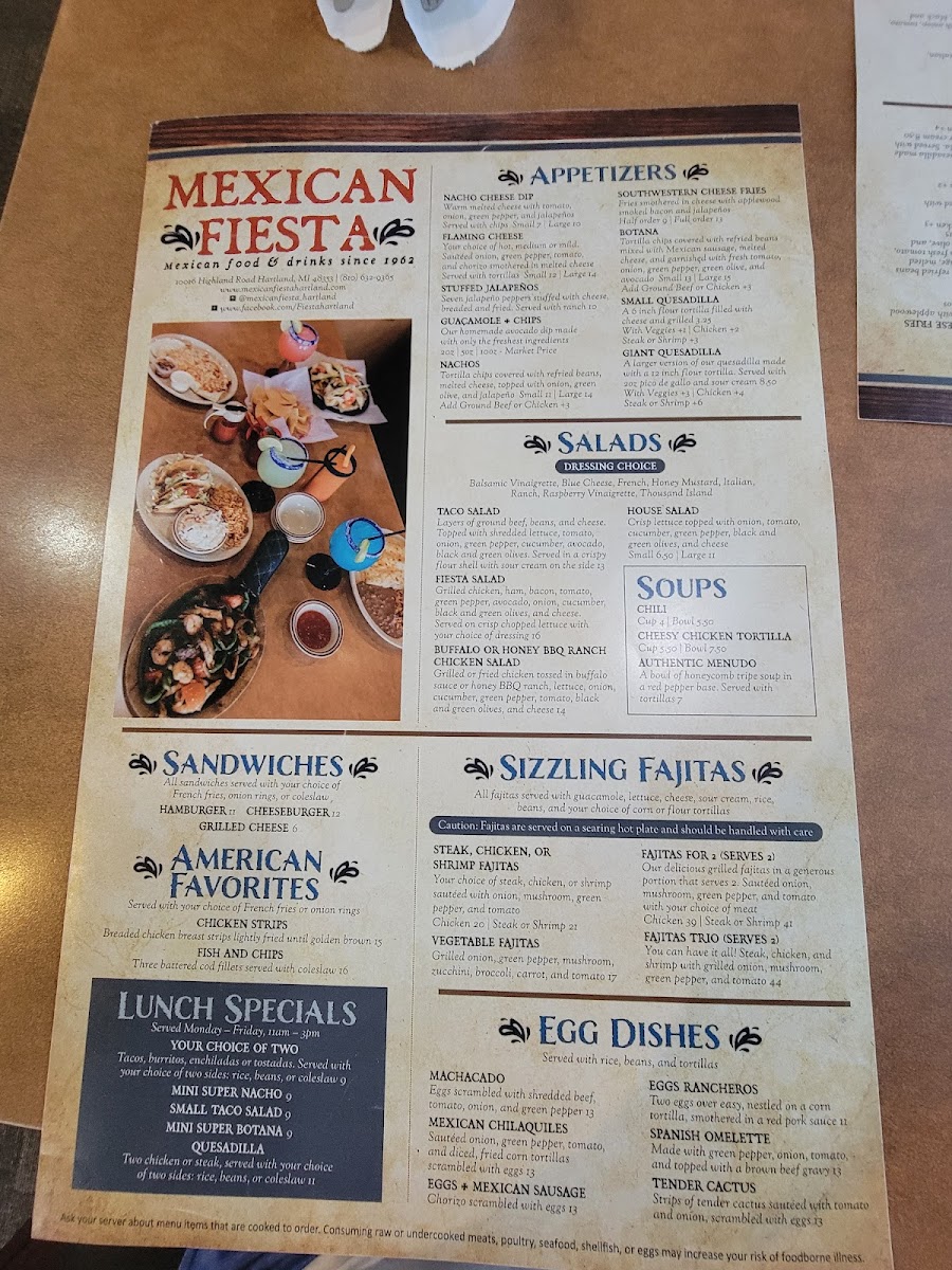 Menu Mexican Fiesta - Hartland-8