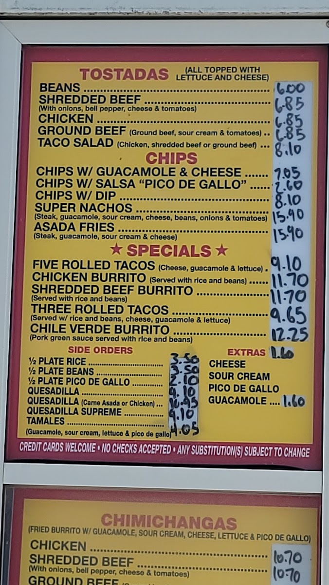 Menu Mexican Taco Shop-5