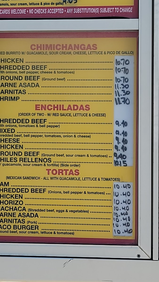 Menu Mexican Taco Shop-8