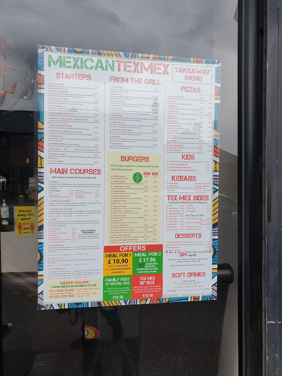 Menu Mexican Texmex Bar & Grill-1
