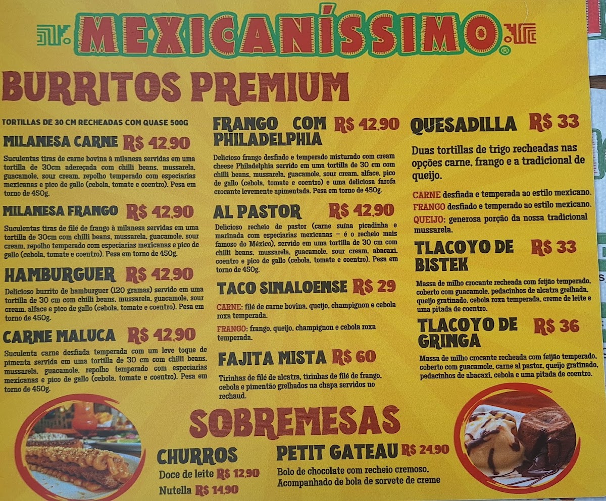 Menu Mexicaníssimo-4