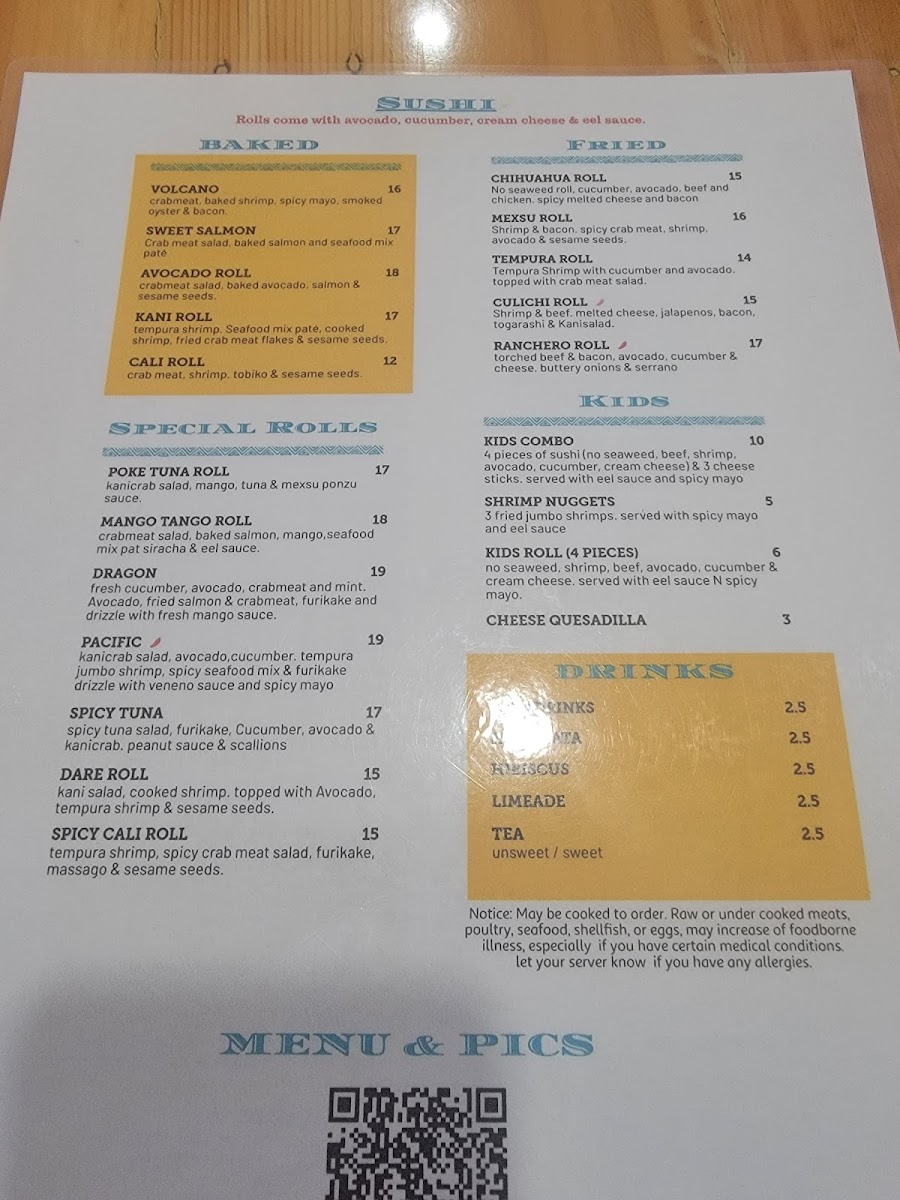 Menu Mexsu-10
