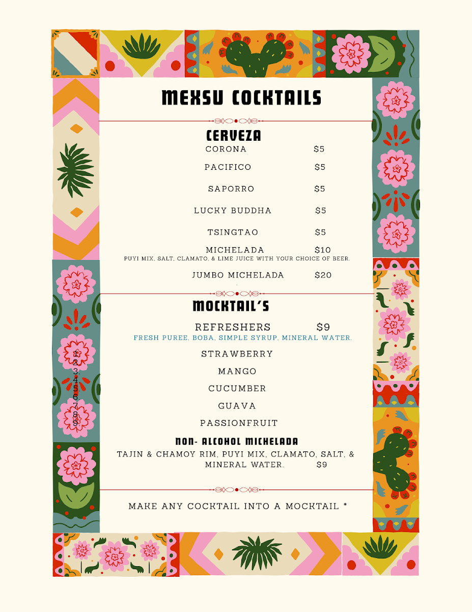 Menu Mexsu-6