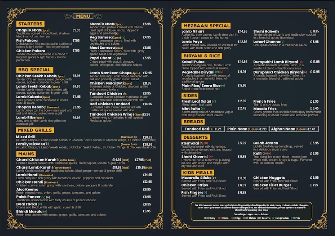 Menu Mezbaan Restaurant-1