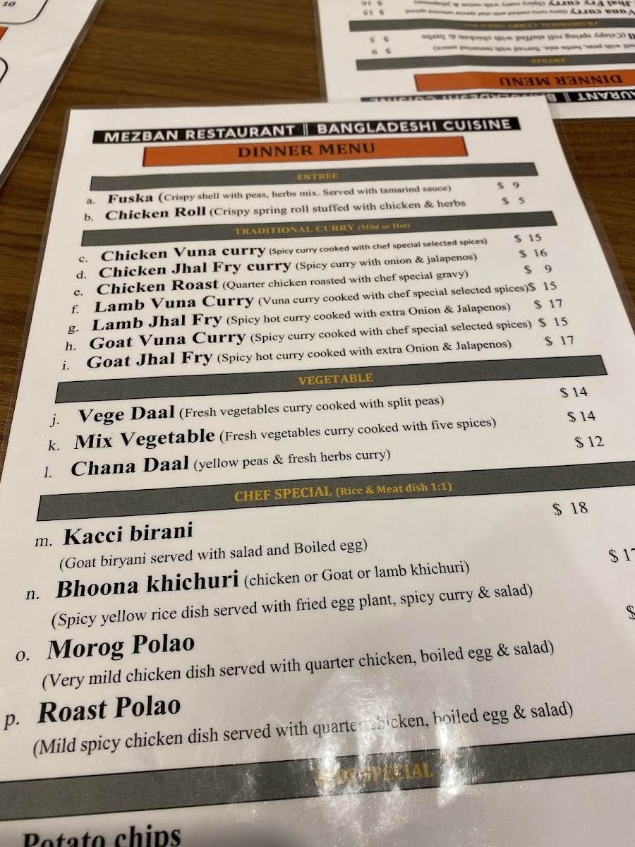 Menu Mezban Restaurant - Bangladeshi Cuisine-7