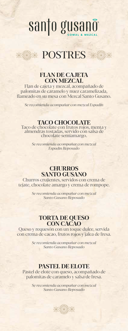 Menu Mezcalería Santo Gusano-4