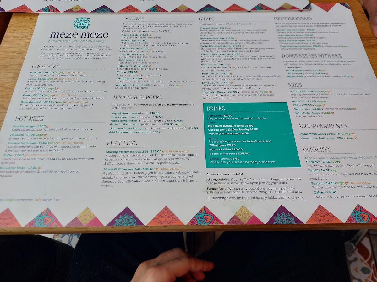 Menu Meze Meze-3