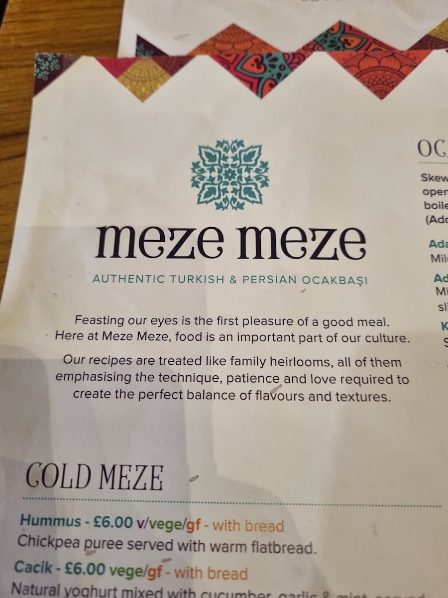 Menu Meze Meze-6
