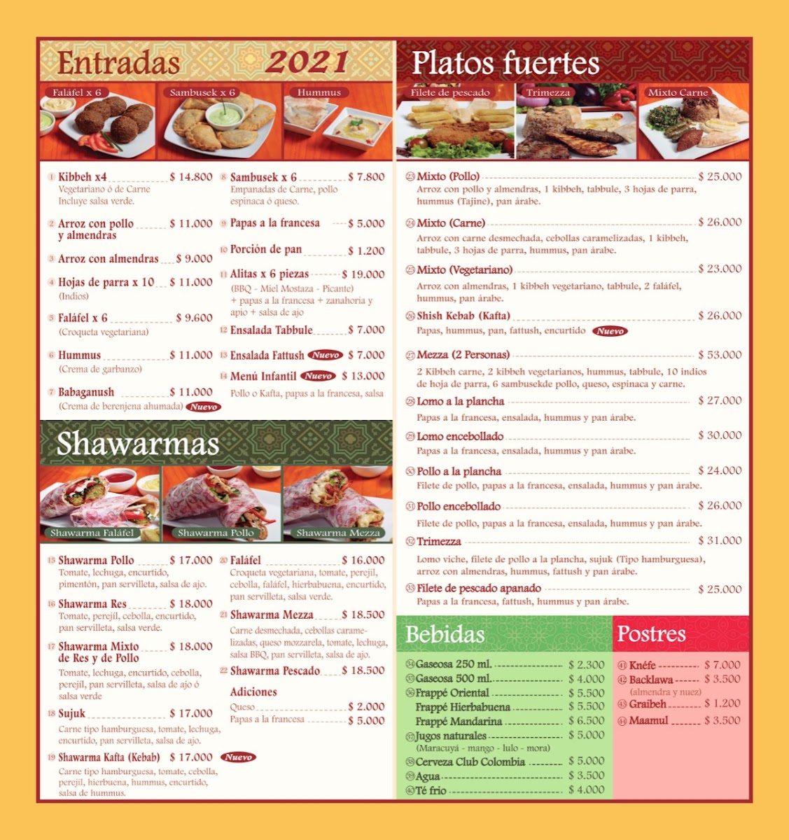 Menu Mezza Comida Arabe-7