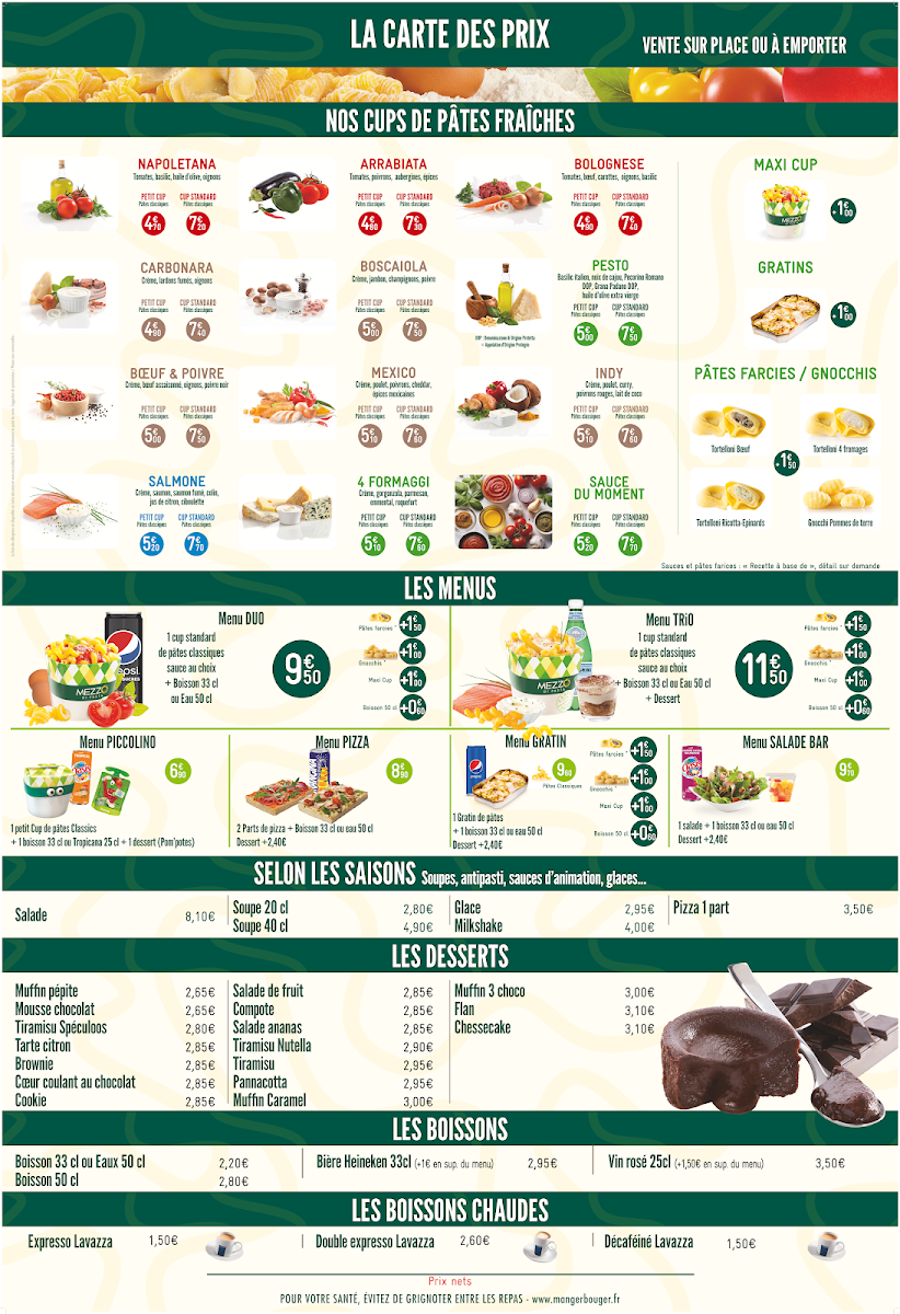 Menu Mezzo Di Pasta Marseille Pavillon-1