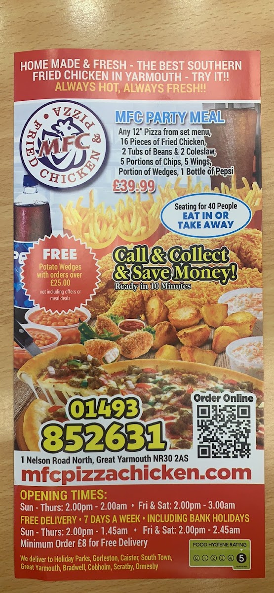 Menu Mfc Pizza & Fried Chicken-1