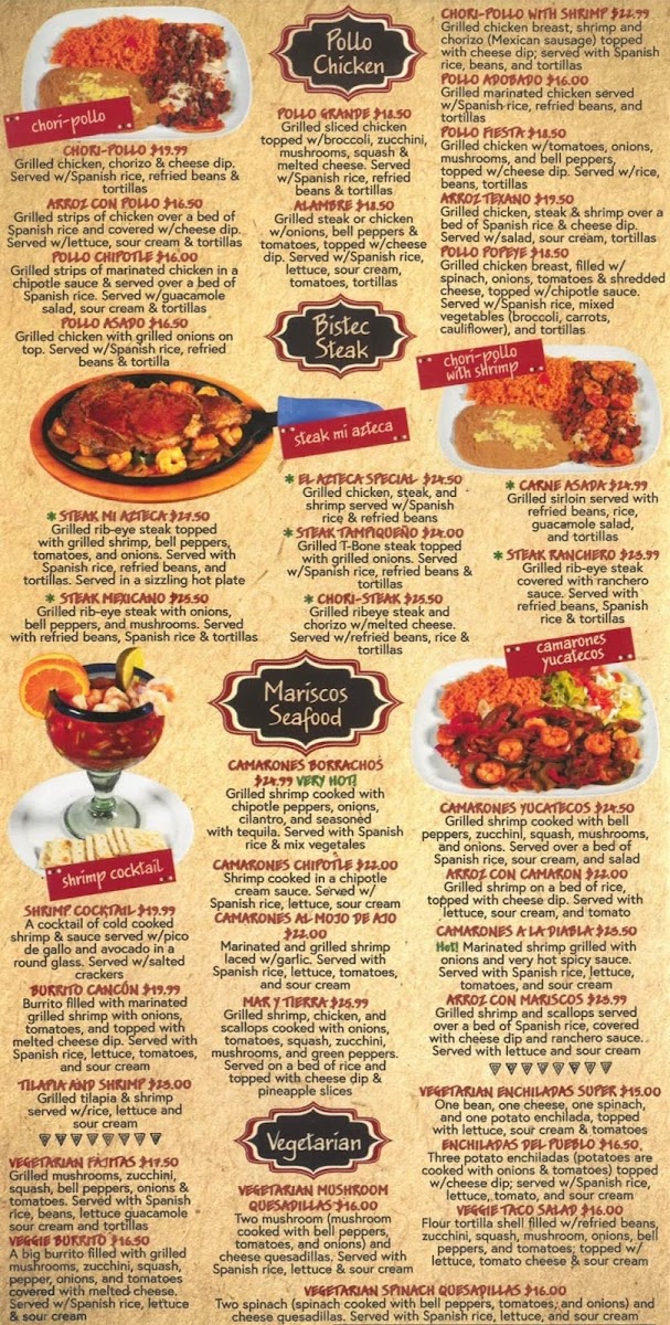 Menu Mi Azteca Mexican Restaurant-2