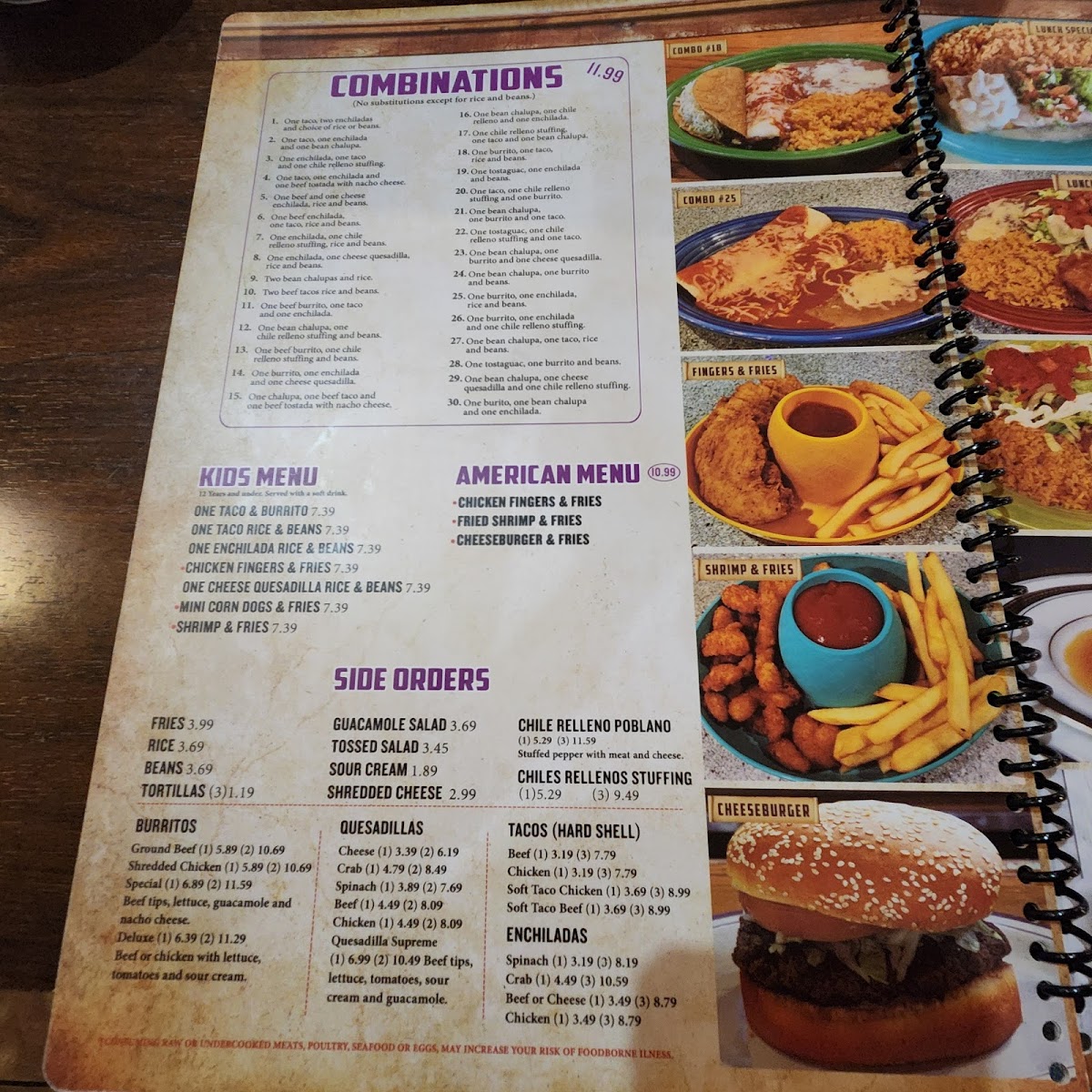 Menu Mi Casita #7 Reilly Rd-7