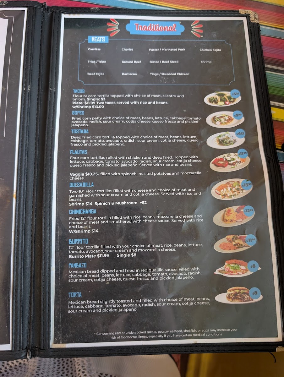 Menu Mi Lindo Michoacan Restaurant-2