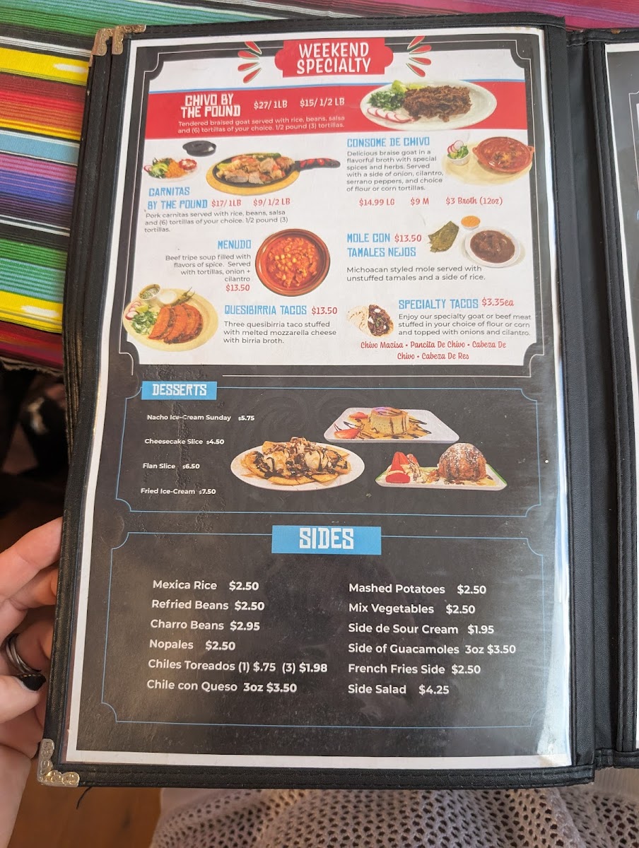 Menu Mi Lindo Michoacan Restaurant-4