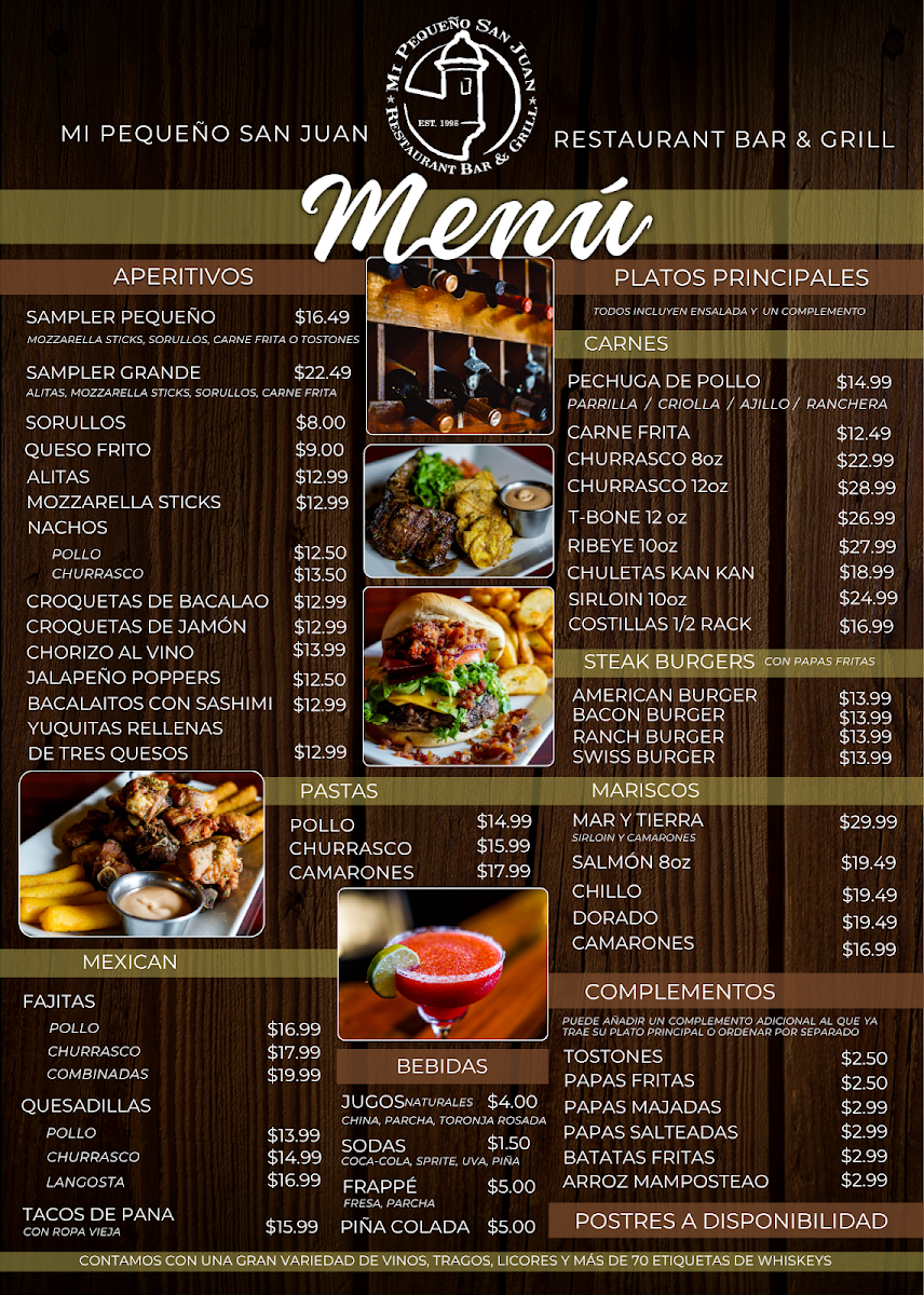 Menu Mi Pequeño San Juan Restaurant-1