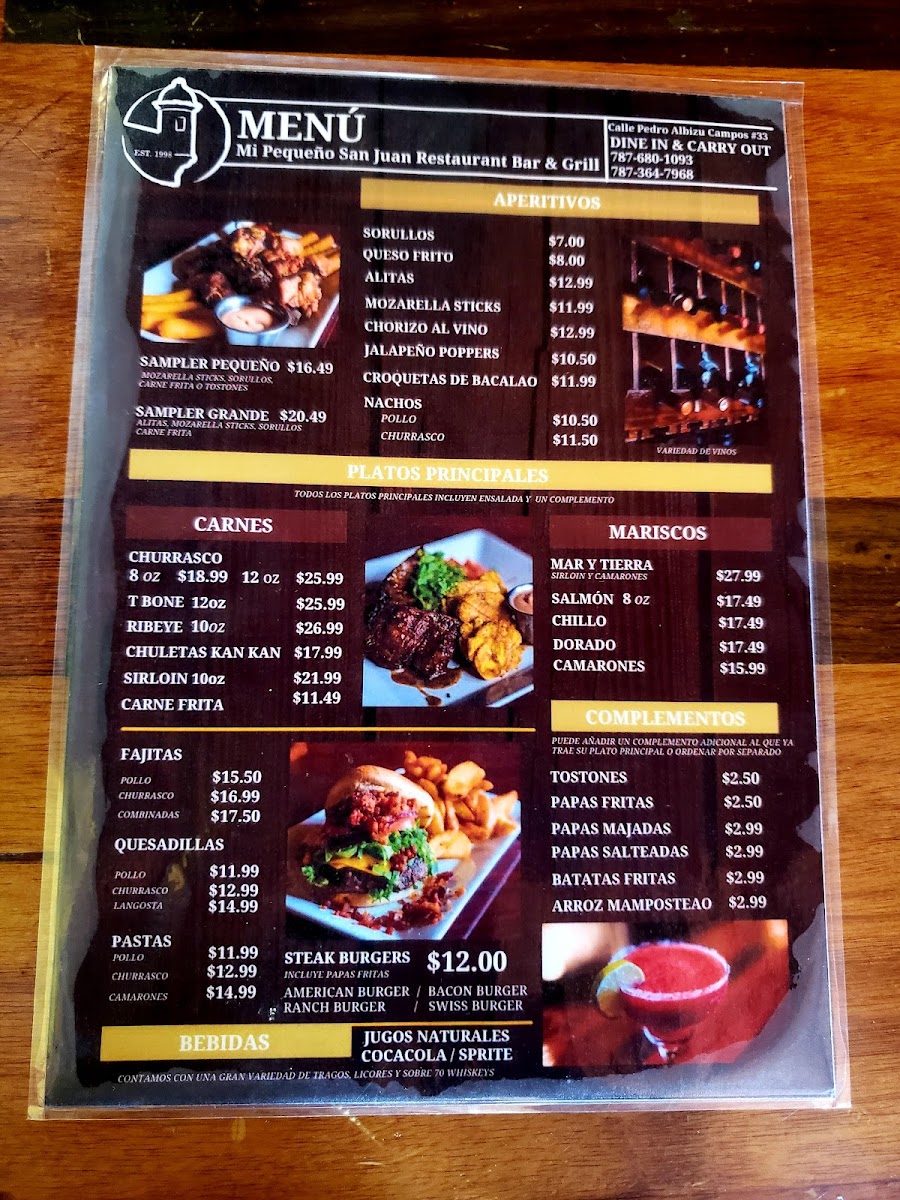 Menu Mi Pequeño San Juan Restaurant-5