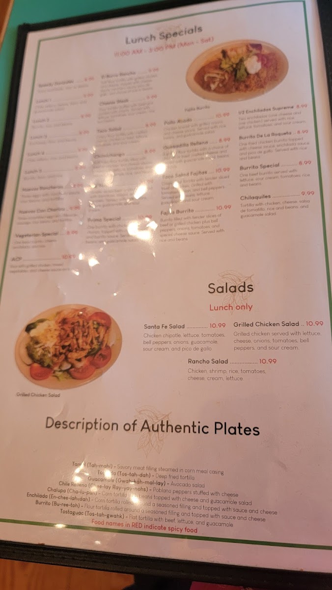 Menu Mi Rancho - Mexican Restaurant-10