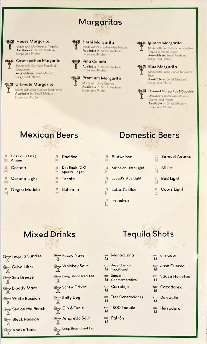 Menu Mi Rancho - Mexican Restaurant-6