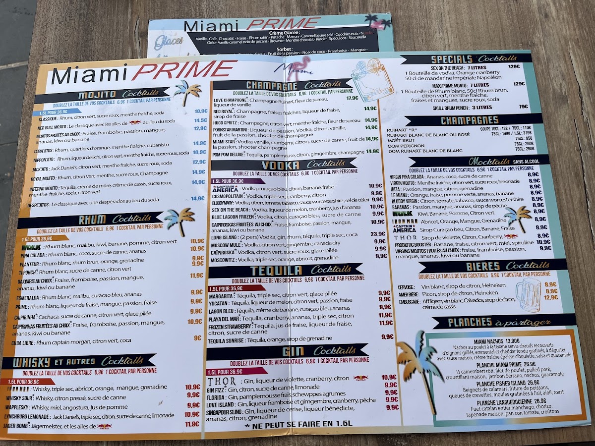 Menu Miami Prime-3