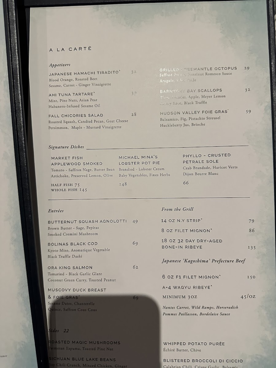 Menu Michael Mina-3