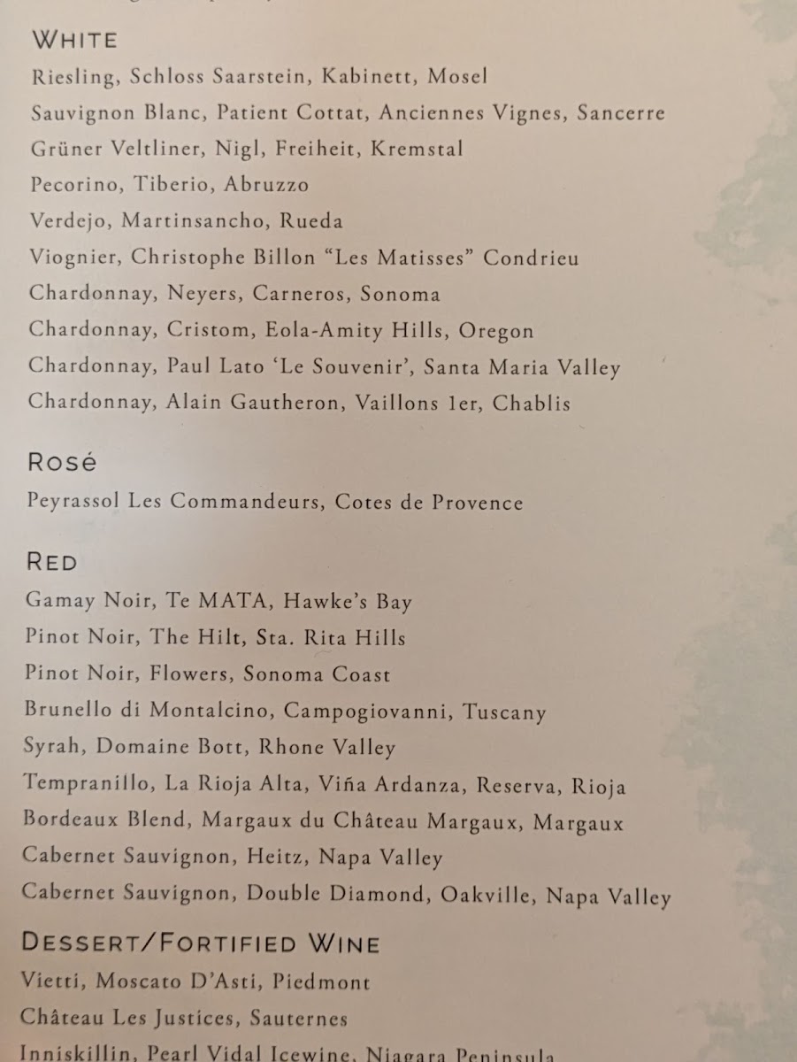 Menu Michael Mina-4