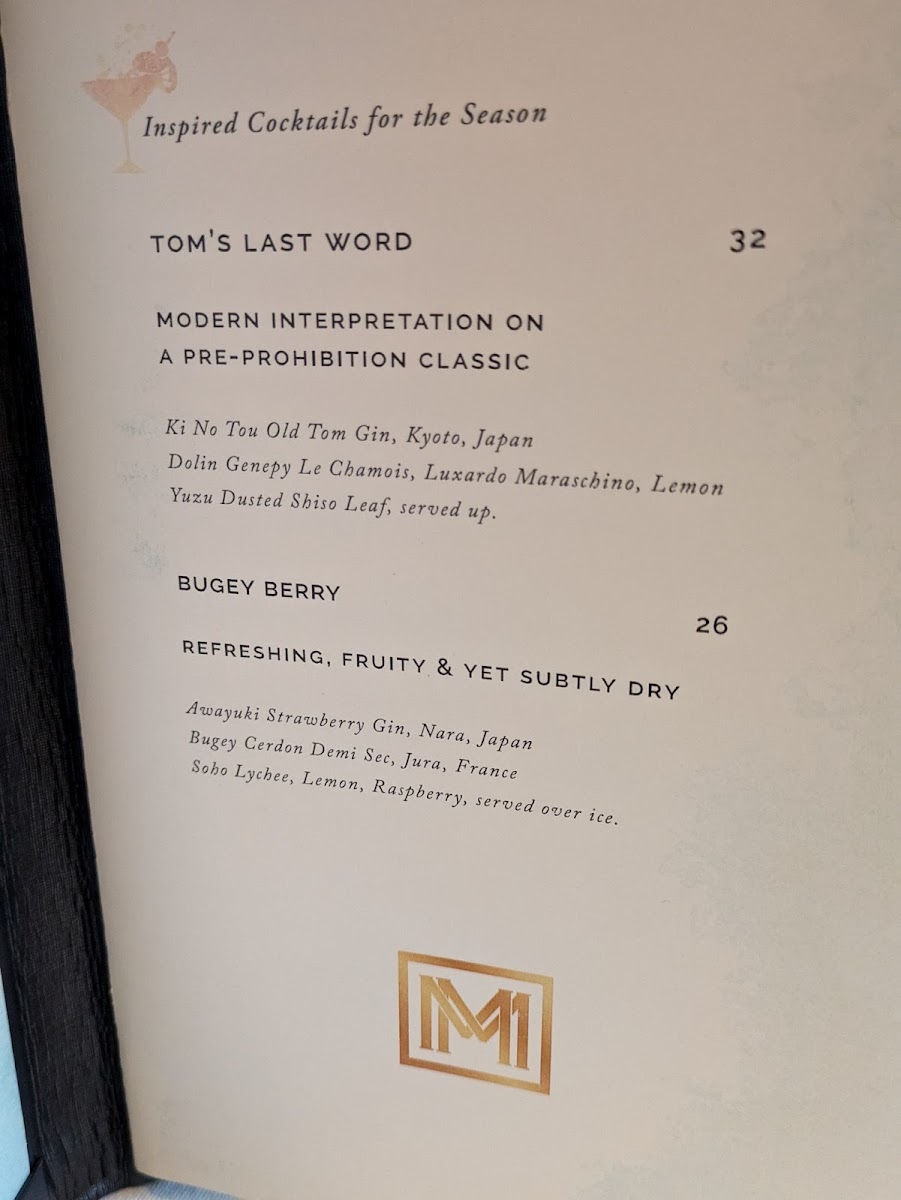 Menu Michael Mina-7