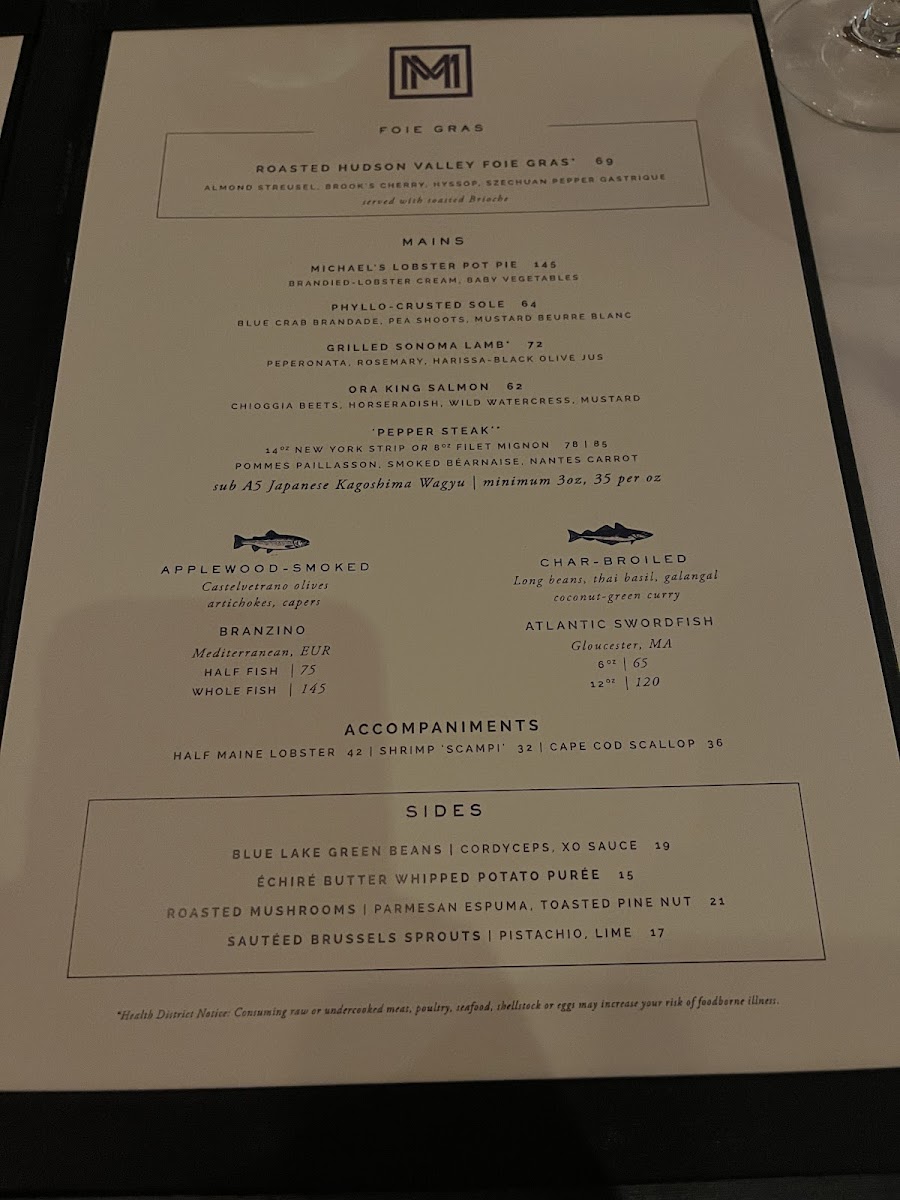 Menu Michael Mina-9