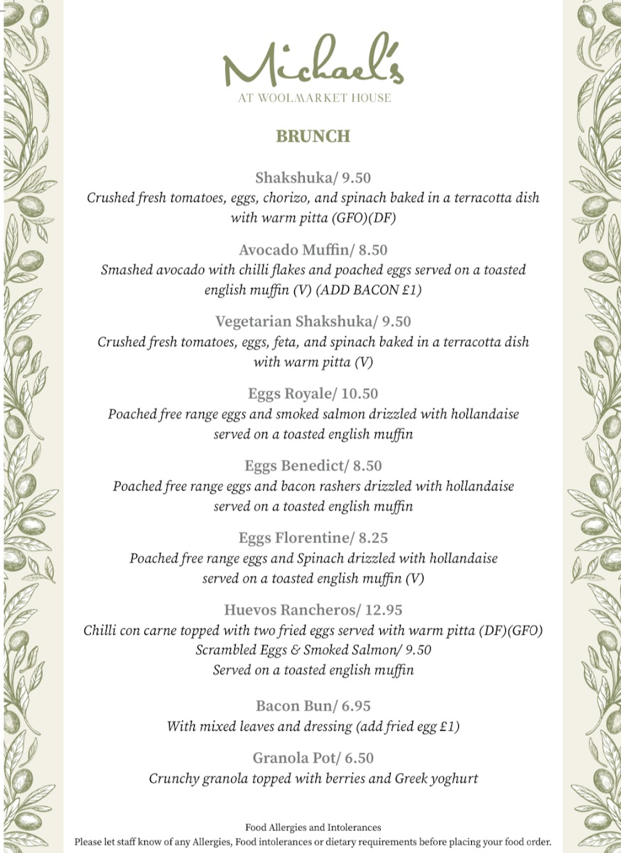 Menu Michael's Mediterranean Restaurant-3