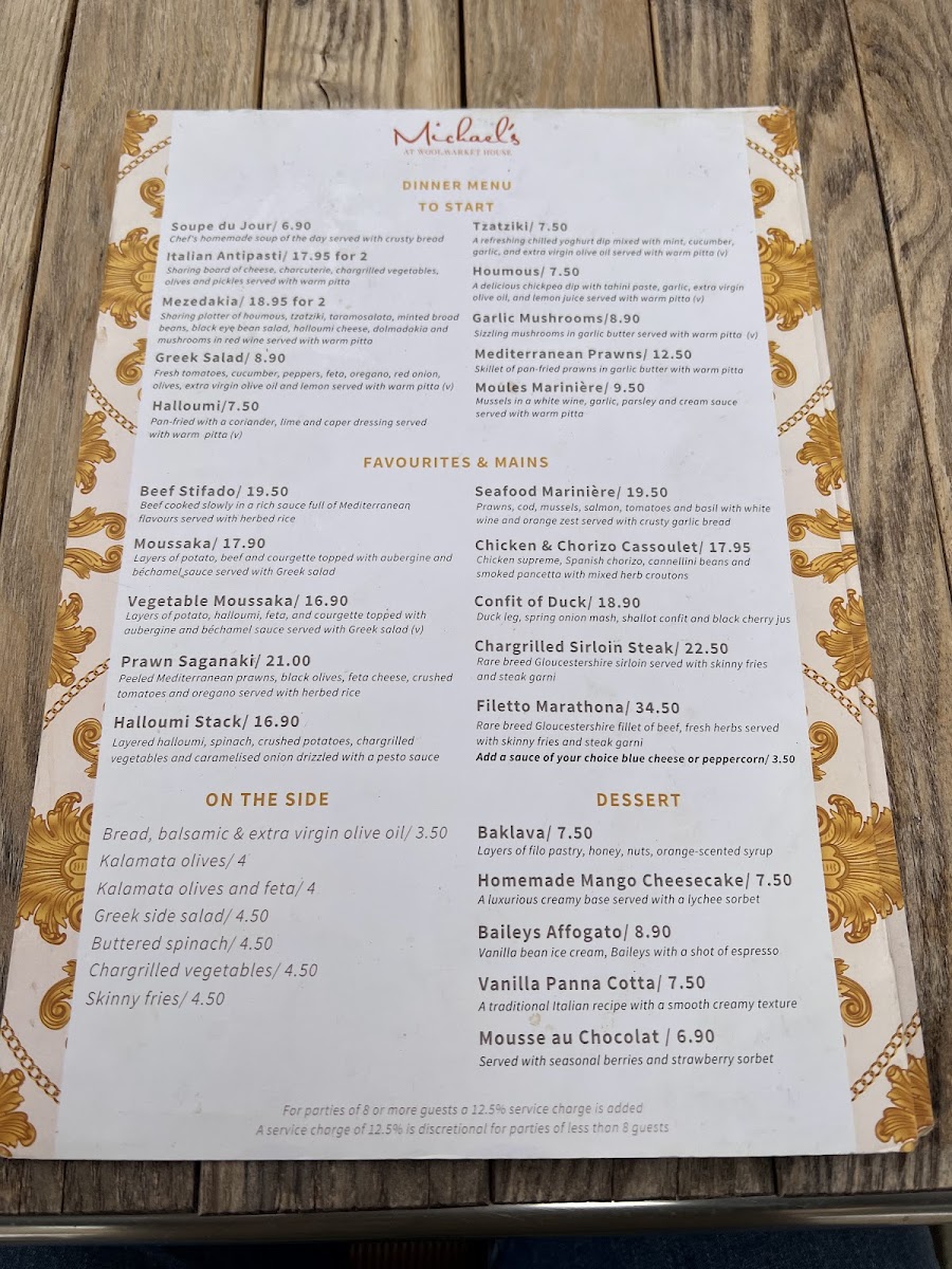 Menu Michael's Mediterranean Restaurant-4