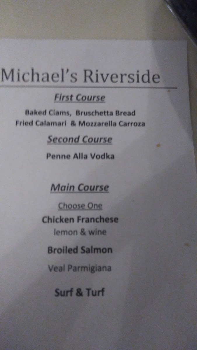 Menu Michael's Riverside-3