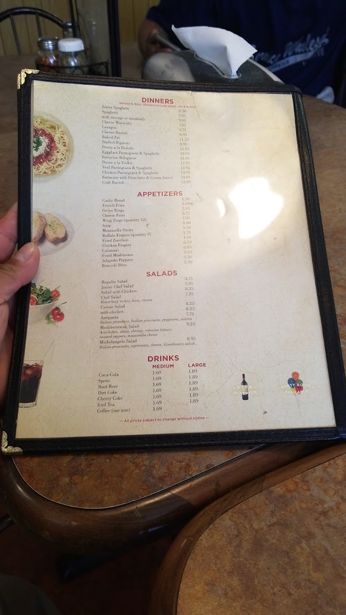 Menu Michelangelo's Pizza-2