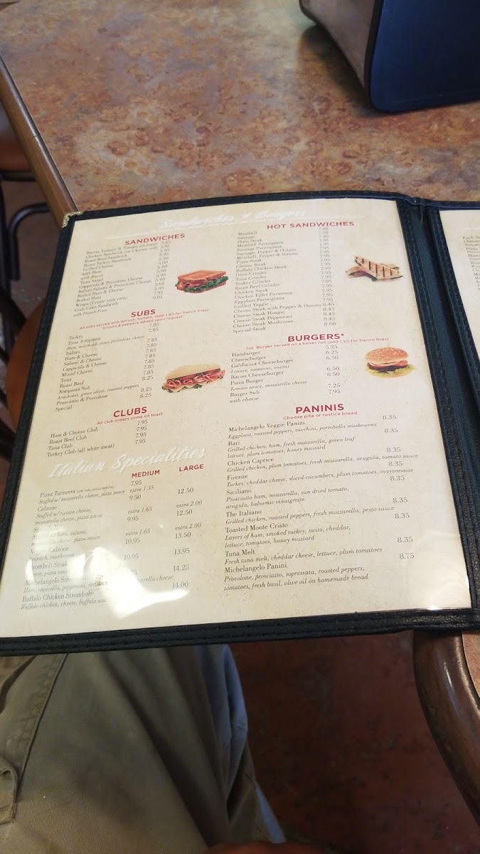 Menu Michelangelo's Pizza-3