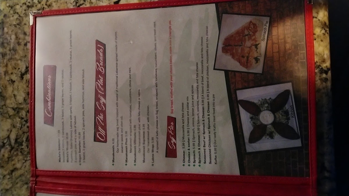 Menu Micho'z Fresh Lebanese Grill-10