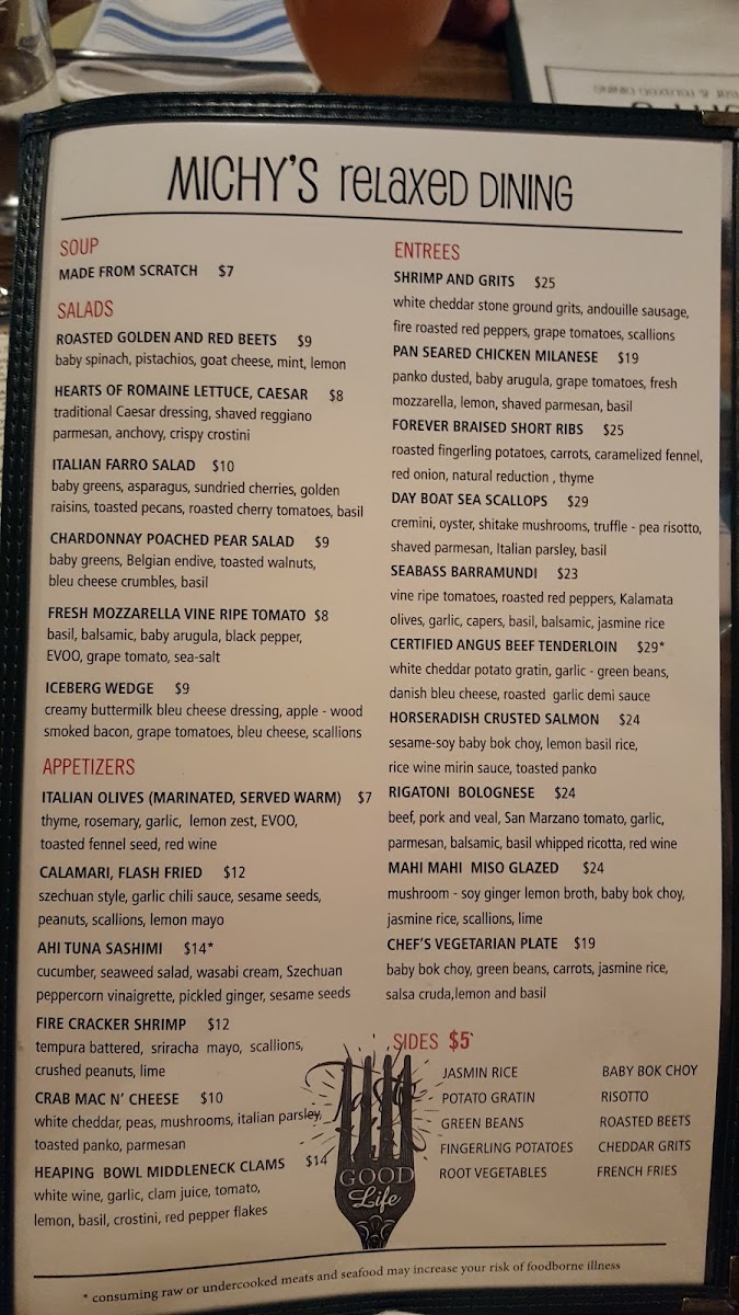 Menu Michy's Relaxed Dining-4